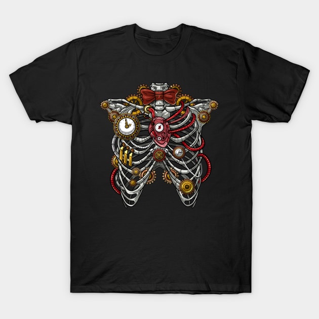 Steampunk Anatomy T-Shirt by underheaven